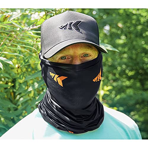 KastKing Sol Armis Neck Gaiter - UPF 50 Face Mask - UV Sun Protection Mask for Men & Women, Fishing, Hiking - color: H: Black (Size: 19"x9.5"), size: One Size