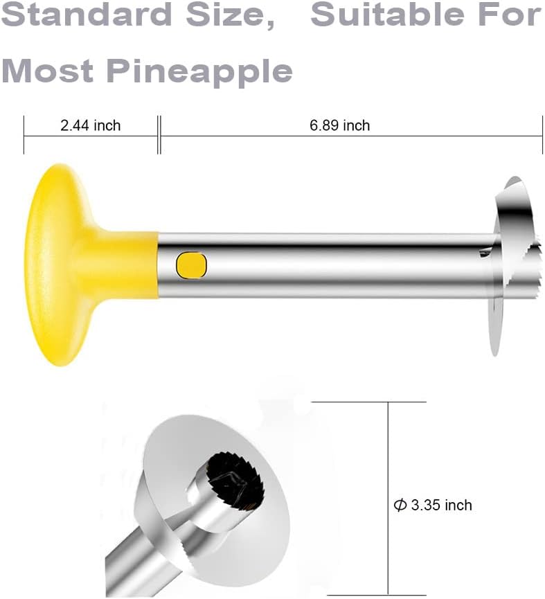 SameTech Easy Kitchen Tool Stainless Steel Fruit Pineapple Peeler Corer Slicer Cutter