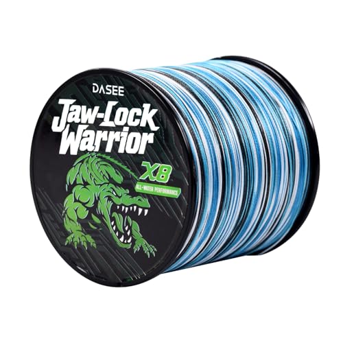 DASEE 8 Strands Braided Line, Fishing Line, Zero Stretch, 10-100LB, 300/500Yds, Abrasion Resistance, Braided Fishing Line, PE Line - color: Camo Blue, size: 20LB-500YDS