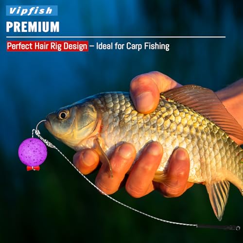 24 Pack Pre-Tied Carp Rigs with Sharp Hooks, Swivel & PE Line – Hook The Big One with Boilies, Pellets & Corn – The Ultimate Carp Fishing Equipment - color: #4-24PACK