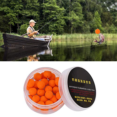 Akozon Premium Carp Fishing Lure-30Pcs/Lot Foam Pop Up Soft Pellets Baits Floating Lure, Ultralight, Strawberry/Sweet Potato Flavor, Great Buoyancy, 10mm, Yellow - color: Orange sweet potato flavor 10MM