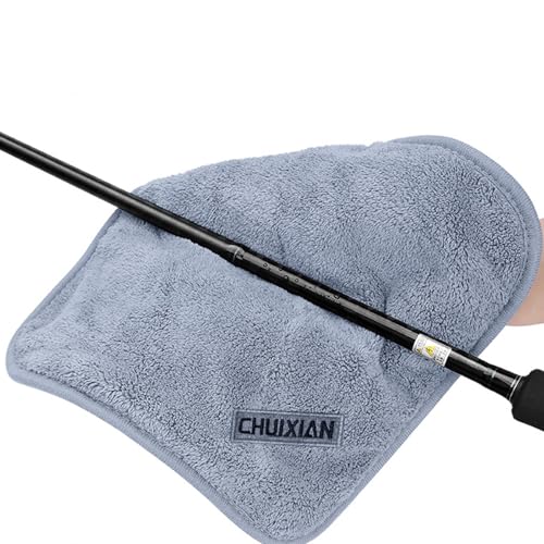 Towel with Clip Fishing Accessory Microfiber Towels Soft Drying Baits Towel for Outdoor Fishing - color: Double Layer