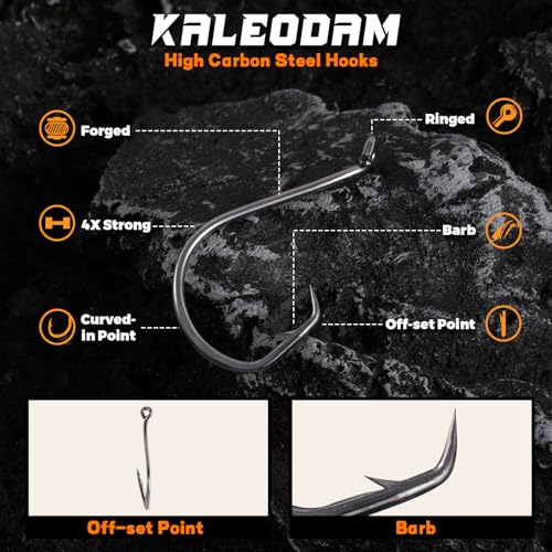 Catfish Rigs Catfish Float Rigs Catfishing Tackle Santee Rig 5/0 6/0 Circle Hooks for Peg Floats Catfish - size: 5/0 HOOK * 3PCS