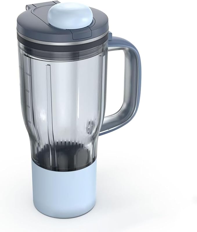 26oz Replacement Tumbler Cup for Ninja BlendBOSS, Leakproof Travel Blender Cup with Handle & Flip Cap Compatible with Ninja BlendBOSS DB300BL2, DB351PK1, DB351PK1BRN (Cyberspace)