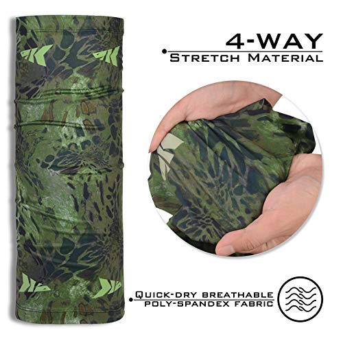 KastKing Sol Armis Neck Gaiter - UPF 50 Face Mask - UV Sun Protection Mask for Men & Women, Fishing, Hiking - color: I: Ambush (Size: 19"x9.5"), size: One Size