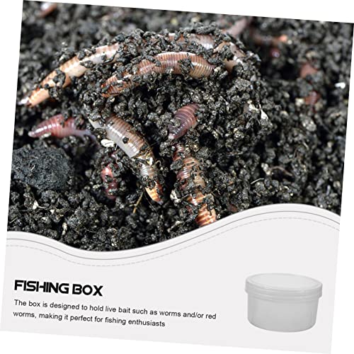 Multi-Function Container Lid Portable Plastic Bait Box for Fishing Supplies Large Capacity Fishing Storage for Live Baits Convenient Accessory for Outdoor Use