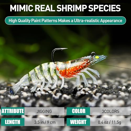 TRUSCEND Duramax Pre-Rigged Saltwater Fishing Lures with BKK Jig Hooks, Easy Catch 10X Tear-Resistant TPE Soft Swimbait for Redfish Grouper Striper Bass Trout Crappie Walleye, Weedless Freshwater Bait - color: A-3.5"-0.4oz