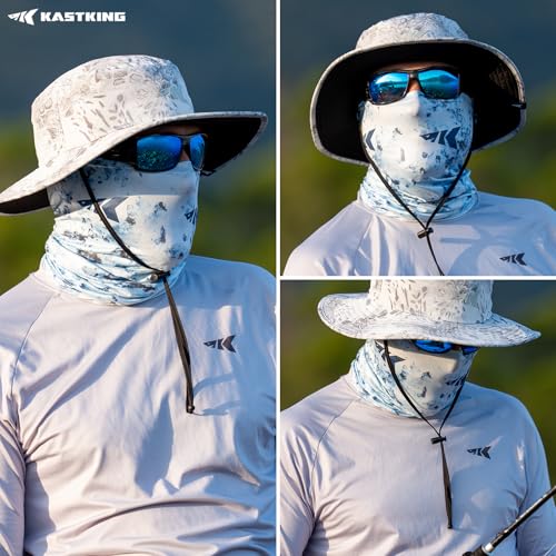 KastKing Sol Armis Neck Gaiter - UPF 50 Face Mask - UV Sun Protection Mask for Men & Women, Fishing, Hiking - color: D: Boulder Bay, size: One Size