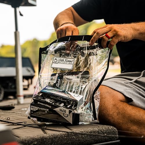 6th Sense BaitZip Pro Bags – Durable Clear Tackle Organizers with Gusseted Bottom & YKK Zippers (Creamsicle, 12"x10") - color: Creamsicle, size: 12"x10"