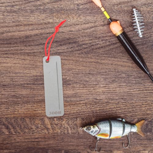Mini Fish Hook for Fishing Hooks and Knives Sharpener Tool with Diamond-plated Iron Roller Sharpening Stone, Lightweight and Multifunctional for Outdoor Activities and Camping