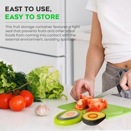 Silicone Avocado Saver - 4PCS Multi-Use Food Saver as Onion Saver & Lemon Saver, Avocado Keeper, Tomato Saver, and More - Anti-Oxidation + Reusable Fruit and Vegetable Storage Containers for Fridge