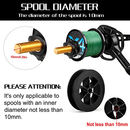 PLUSINNO Fishing Line Spooler For Fishing Reels, Fishing Gear And Equipment Gift For men With Unwinding Function Versatile for Thick & Thin Rods, Works with Spinning Reel, Cast Reel Without Line Twist - style: Fishing Rod & Table Clamp Spooler Function