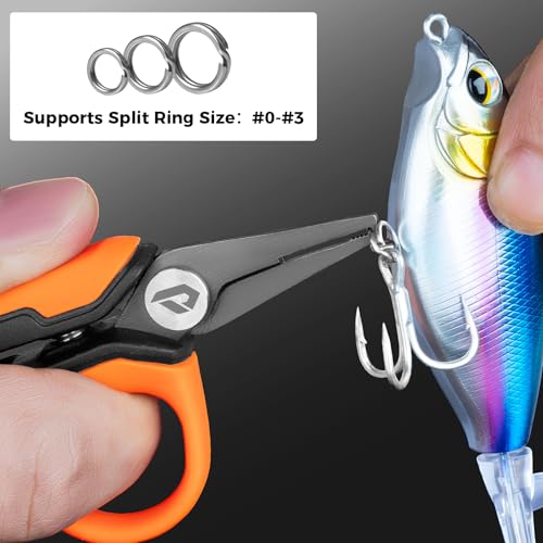 Fishing Line Cutter,Mini Fishing Scissors for Braided Line - style: Split Ring Fishing Line Cutter