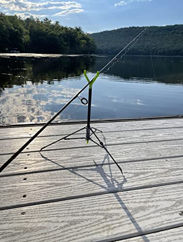 FISHIN' STIX All Terrain Combo - Includes 30" Rod Holder and All Terrain Stand Tripod - style: Black