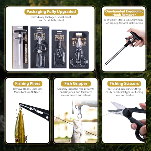 Goture Dual-Length Telescopic Fishing Poles & Reel Combo - size: 7-8FT