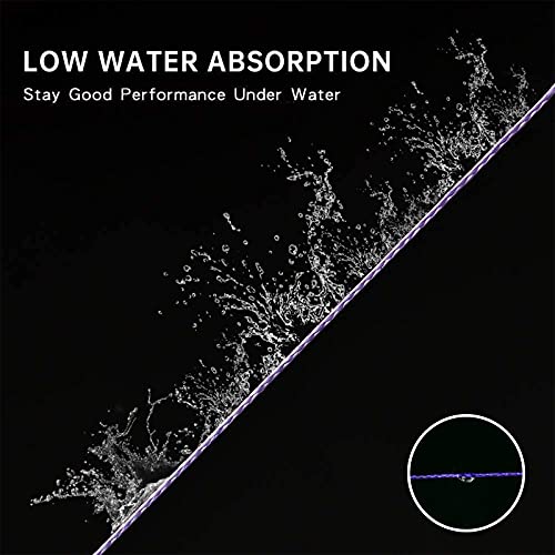 ANGRYFISH Diominate PE 4 & 8 Strands Braided Fishing Line–Abrasion Resistant Superline–Zero Stretch–Excellent Tensile Smooth–High Value(5LB-200LB) - color: Purple, size: 40LB/0.33MM-327YDS(4 Strand)