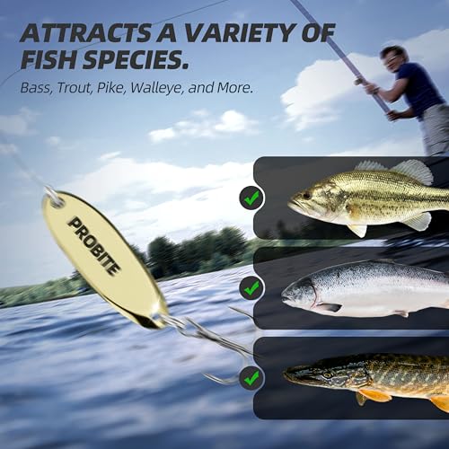 Jigging Spoon Fishing Lures, Slant Cut Metal Spoon with Glow, High Flash, Sharp Treble Hooks, Precision Wobble for Bass, Trout, Pike & Walleye - color: New10PCS, size: 3/4oz
