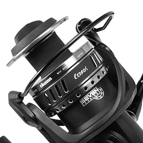 Okuma Cedros Saltwater Spinning Reel - size: 4000H, style: Cj-4000h: 190yds-12lb