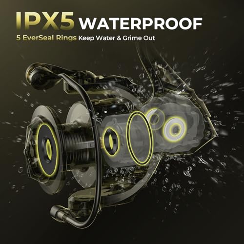 KastKing Spartacus Defender Twin-Tip Fishing Rod and Reel Combo, Spinning & Baitcaster Combo, KastFlex IM7 Graphite 2-Piece Blanks with Backup Tip Section, PTS System, EVA Handles - style: Spin-7'0" M-3000 Reel (2pcs+ Extra Tip)