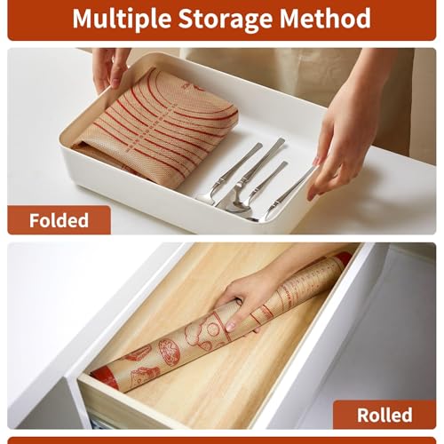 Silicone Baking Pastry Dough Mat - 28x20Inch Extra Large Cookie Bread Rolling Mats Sheet, Nonstick Kitchen Counter Kneading Board, Thick Reusable Pie Cookies Pizza Fondant Making Matt with Measurement