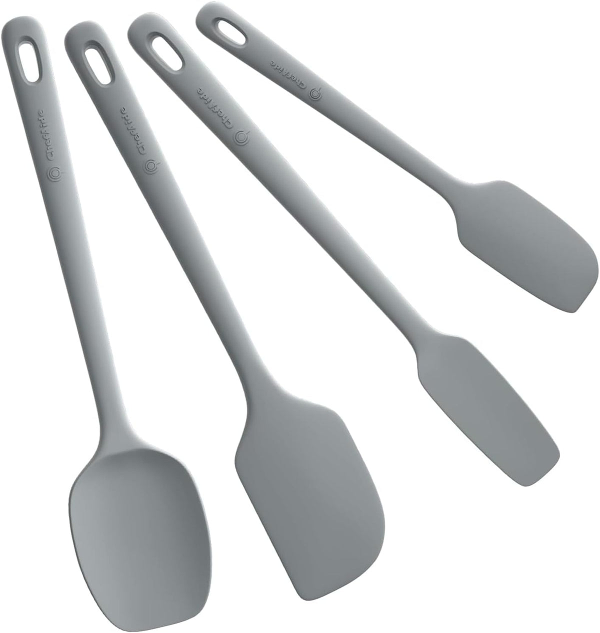 5-Piece Silicone Kitchen Spatula Set with Ergonomic Handles