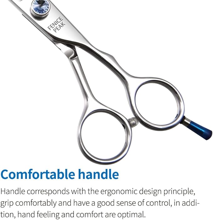 Fenice Professional 7/7.5/8 Pet Grooming Scissors Thinning Cutting Shears for Dog s/Cats Thinning Rate:70-80% (7.5 inch)
