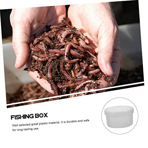 Multi-Function Container Lid Portable Plastic Bait Box for Fishing Supplies Large Capacity Fishing Storage for Live Baits Convenient Accessory for Outdoor Use