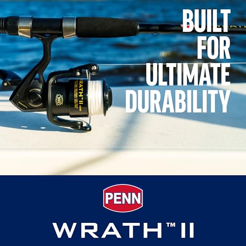 Penn Wrath II Spinning Reel and Fishing Rod Combo - size: 5000 Size Reel - 7' - Medium Heavy - 2pc