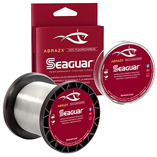 Seaguar AbrazX Freshwater Abrasion Resistant Fluorocarbon Fishing Line for Docks, Rocks, Weeds, & Logs - Multiple Sizes - style: 25lbs/200yds