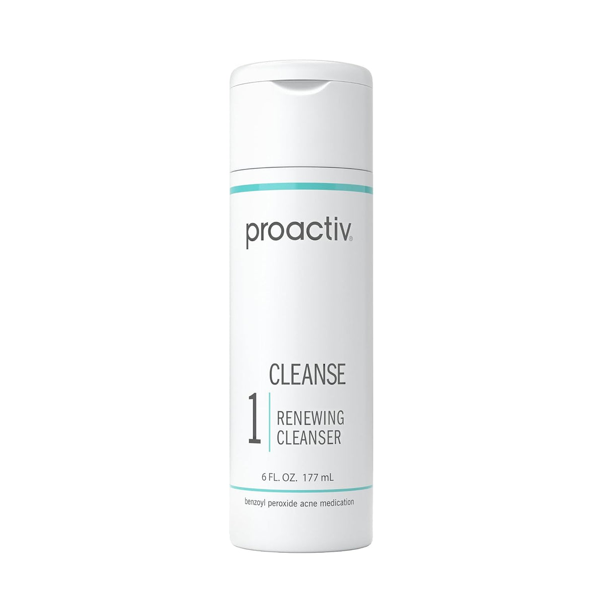 Proactiv Acne Cleanser - Benzoyl Peroxide Face Wash and Acne Treatment - Daily Facial Cleanser and Hyularonic Acid Moisturizer with Exfoliating Beads - 90 Day Supply, 6 Fl Oz