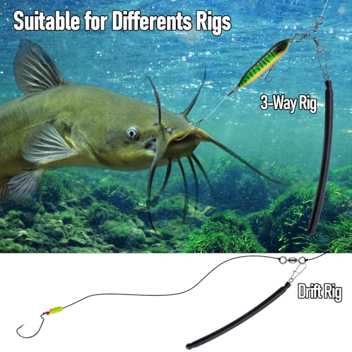 Dr.Fish 6 Pack Dragging Weights for Catfishing, Drifting Weight Freshwater Fishing Sinkers Bottom Search Slip Stick Trolling Catfish Tackle Gear - size: 2oz-6 Pack