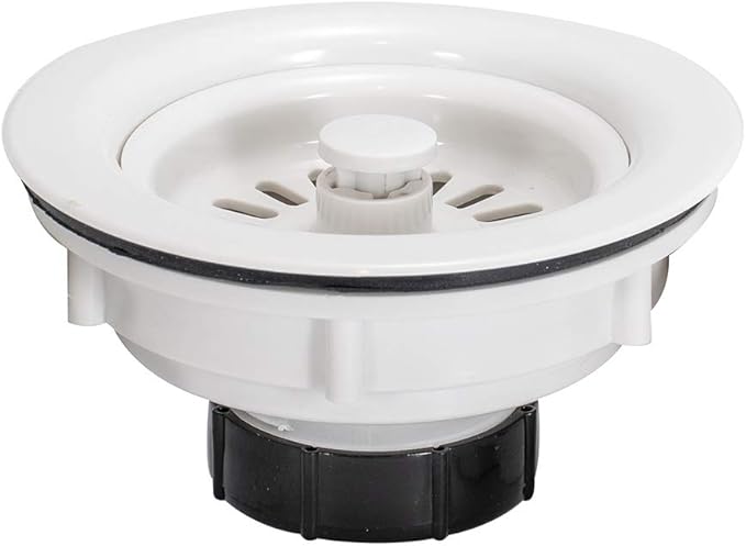 EZ-FLO 30006 Sink Strainer - Economy - Abs Body White