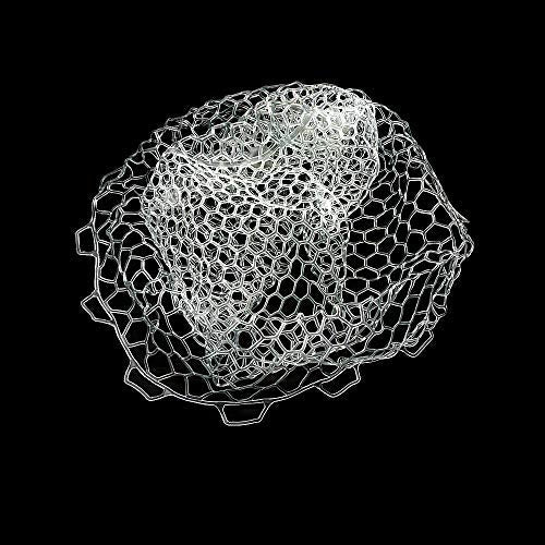 Rubber Fishing Net Replacement Hook Resist Fishing Nets for Fly Fish Landing Net, Trout Nets,Rubber Mesh Bag 4 Size - color: White, size: M:Fits Hoop15.7" - 17"|Net Dia. 15.7"|/Depth 17"