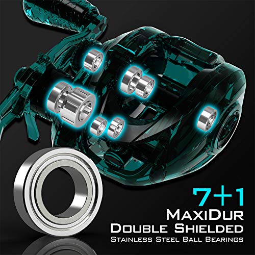 KastKing Crixus Fishing Rod and Reel Combo, High Performance Spinning & Baitcaster Combo, IM6 Graphite 2Pc Blanks, Zirconium Oxide Rings, SuperPolymer Handle, Lightweight Reel with Aluminum Spool - size: Cast-7'0" Med Heavy- Right Handed-2pcs