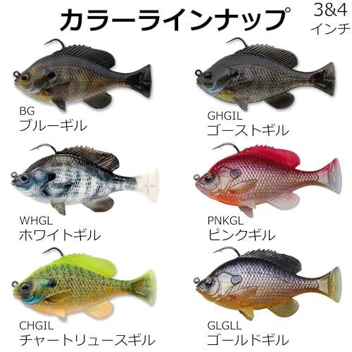 Savage Gear Pulse Tail RTF Fishing Soft Bait - color: Bluegill, size: 1 oz (4 in)
