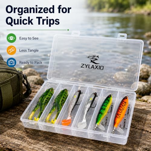 Bass Fishing Lures Kit, 6PCS Frog & Swimbait Set