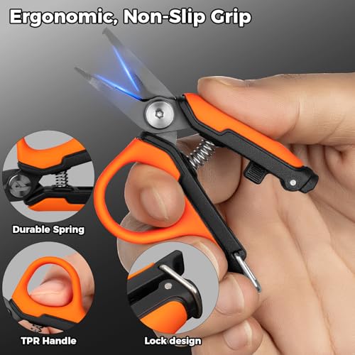 Fishing Line Cutter,Mini Fishing Scissors for Braided Line - style: Split Ring Fishing Line Cutter