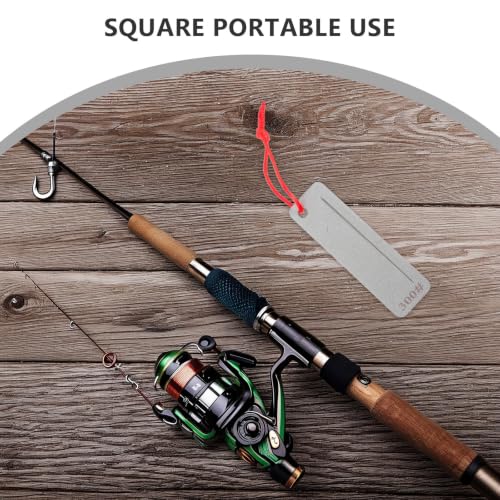 Mini Fish Hook for Fishing Hooks and Knives Sharpener Tool with Diamond-plated Iron Roller Sharpening Stone, Lightweight and Multifunctional for Outdoor Activities and Camping