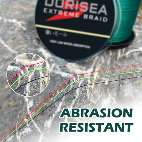 Extreme Braid 100% Pe Moss Green Braided Fishing Line 109Yards-2187Yards 6-550Lb Test Fishing Wire Fishing String Incredible Superline Zero Stretch - size: 100m/109Yards 200lb/0.75mm(8Strands)