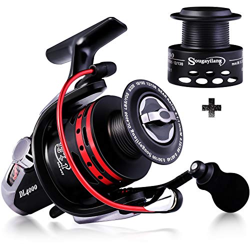 Sougayilang Fishing Reels Powerful 13+1BB Spinning Reels Ultra Smooth Reel for Saltwater or Freshwater - size: 2000