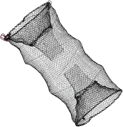 Collapsible Fishing Trap Net Cast Mesh Landing Bait Net | for Crab Shrimp Minnow Crawfish Catfish - size: Large 60cm