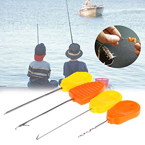 Carp Fishing Bait Needles, Portable Baiting Drill Stringer Hook Needles Set Hair Rigs Making Tool (4Pcs)