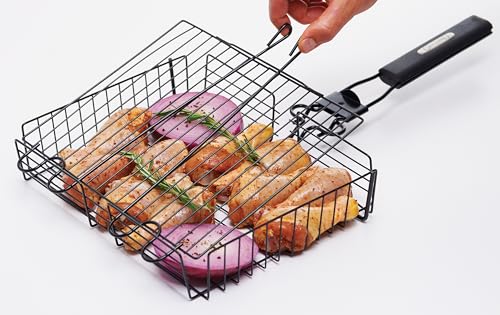 GrillPro 24876 Deluxe Non Stick Broiler Basket with Detachable Handle - style: Broiler Basket