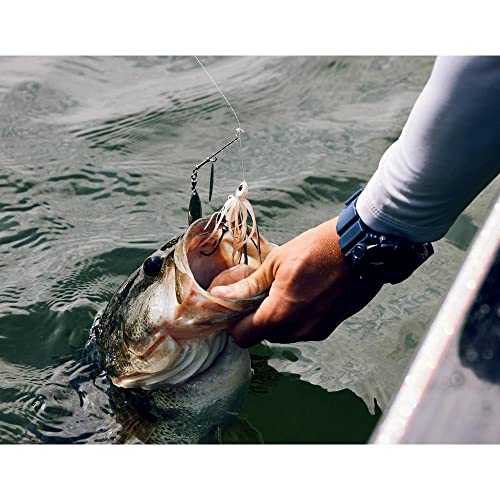 Berkley Power Blade Compact Fishing Spinnerbaits - color: White Chartreuse/Silver + Gold, size: 3/8 oz - Colorado Indiana