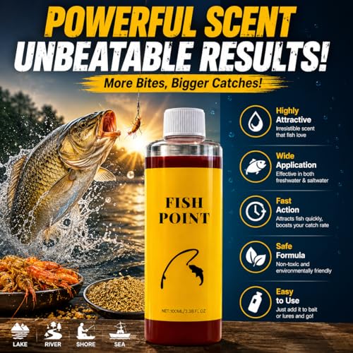 Concentrated Fish Attractant Liquid, 100ml Fish Attractant Liquid for Trout, Panfish and More, Panfish and More, Enhances Scent & Improves Biteresponse - color: 3PCS