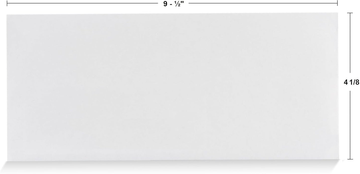 Aimoh #10 Security Self Seal Envelopes – 200 Qty |No Window, EnveGuard, 4⅛ x 9½", White, 24 LB, 200 Count (34100-2)
