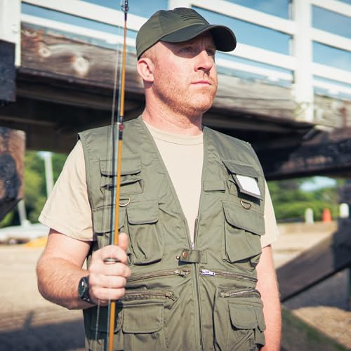 Rothco Uncle Milty Travel Vest - Outdoor Fishing Camping 17 Cargo Pocket Jacket - color: Black, size: Small