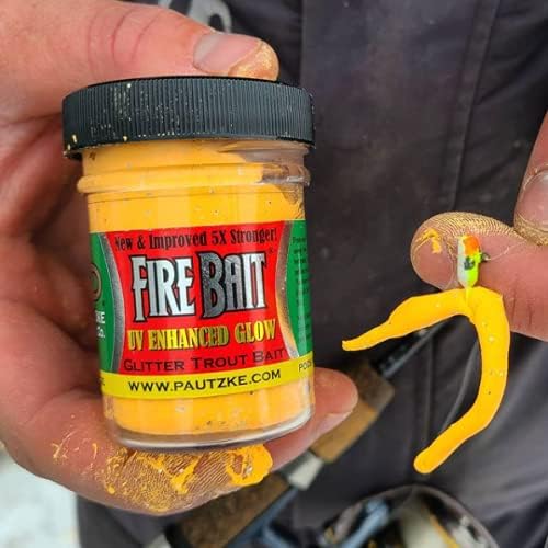 Pautzke Fishing Attractant Lure Trout Fire Bait - color: Chartreuse/Garlic