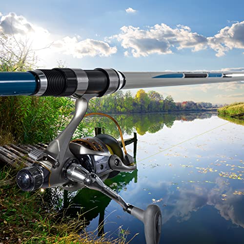 Yoshikawa Baitfeeder Spinning Reel Fishing 5.5:1 11 High Power Stainless Ball Bearings 30Lb Drag Right Left Hand Saltwater Freshwater Reversible Front Rear Drag Live Liner 3000-6000 - style: Cy-3000