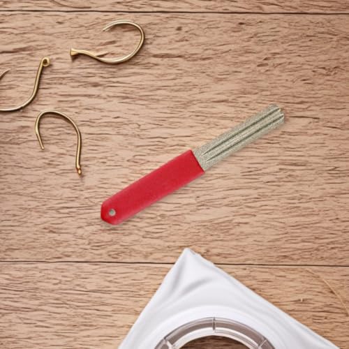 IMIKEYA Portable Fishhook File Dual-Sided Hook Sharpener Tool with Adamas Material for Fishing Hooks, User-Friendly Design for Outdoor Activities and Camping, for Anglers and Fishing